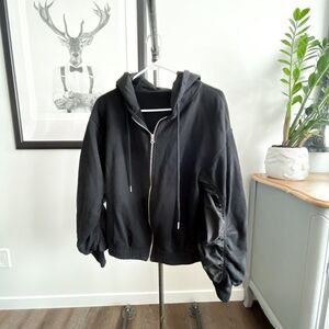 Indiluxe  Streetwear Women’s Black Hoodie Sweatshirt // Size Medium